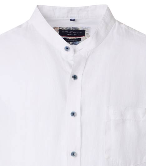 Leinenhemd uni Casual Fit