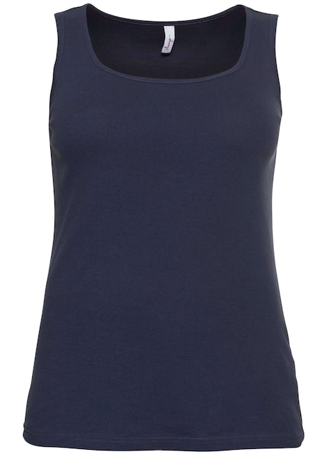 Tanktop Ärmellos Uni Ohne Kragen