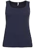 Tanktop Ärmellos Uni Ohne Kragen