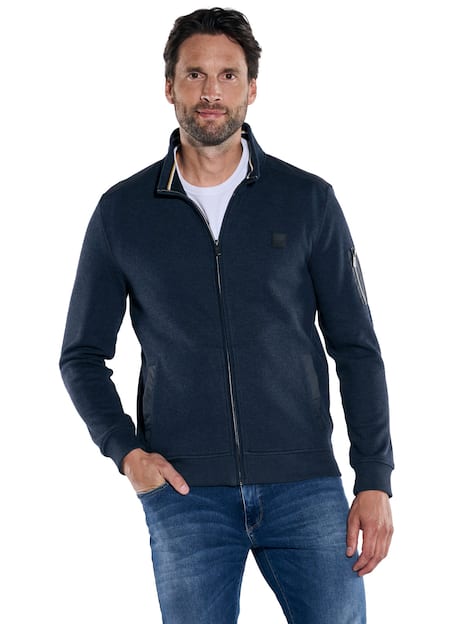 engbers Herren Sweatjacke regular , Saphirblau