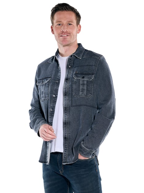 engbers Herren Hemd uni , Saphirblau