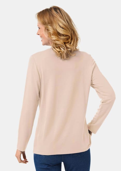 GOLDNER Shirt met opstaande kraag Shirt met opstaande kraag met lange mouwen