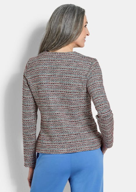 Jerseyblazer met glanzende accenten