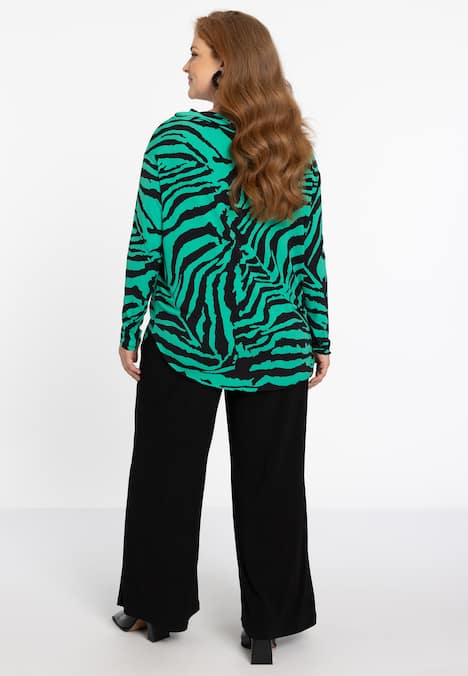 Bluse mit Bootsausschnitt