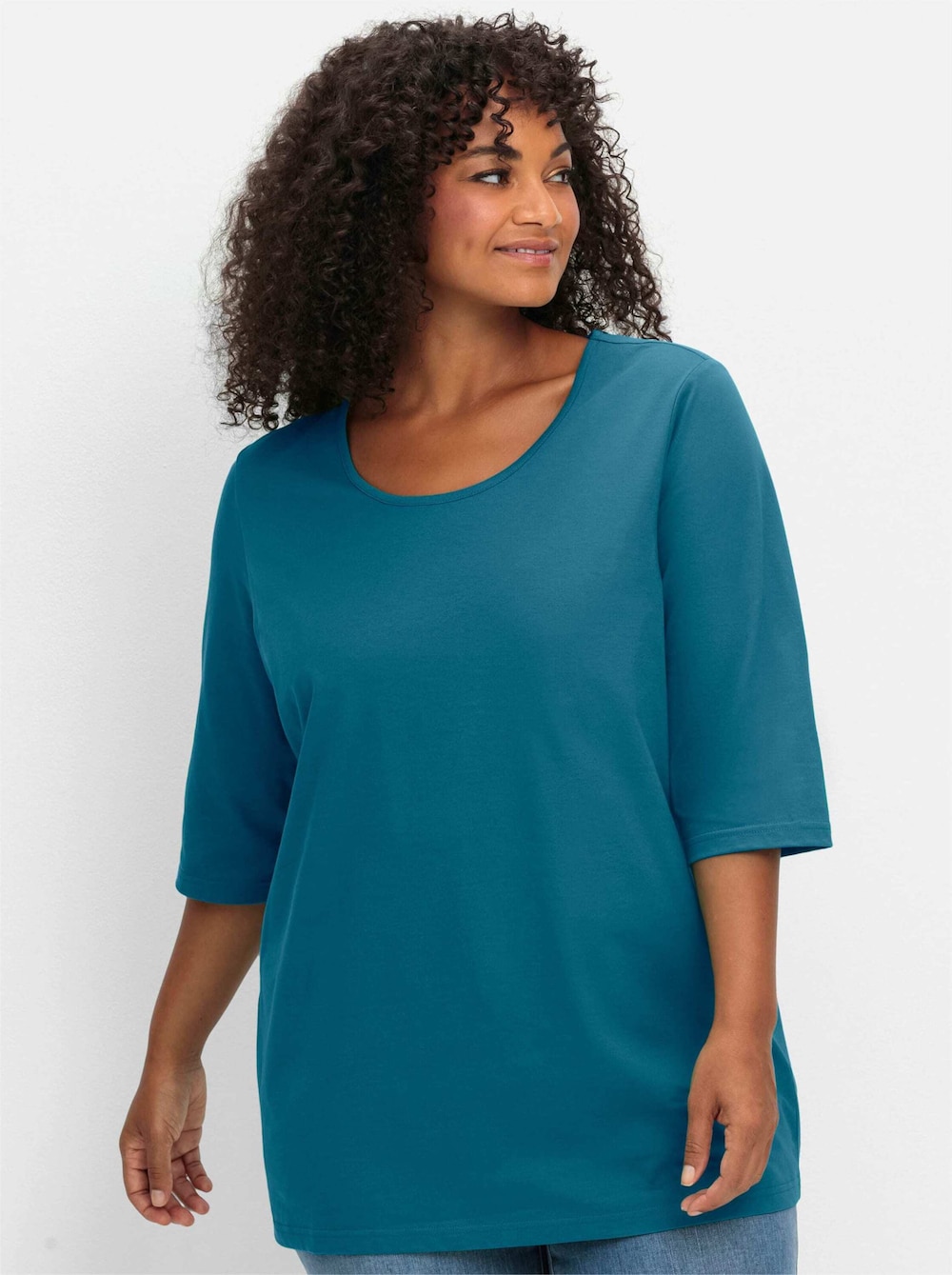 3/4-Arm-Shirt 3/4-Arm-Shirt im geraden, längeren Schnitt 3/4-Arm Uni