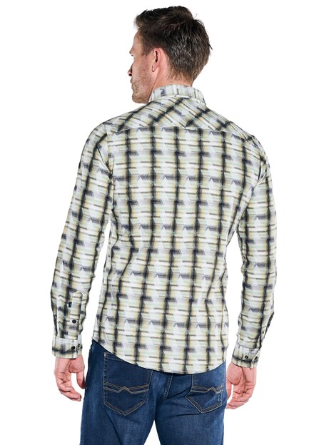 Herren Hemd langarm , Gruen