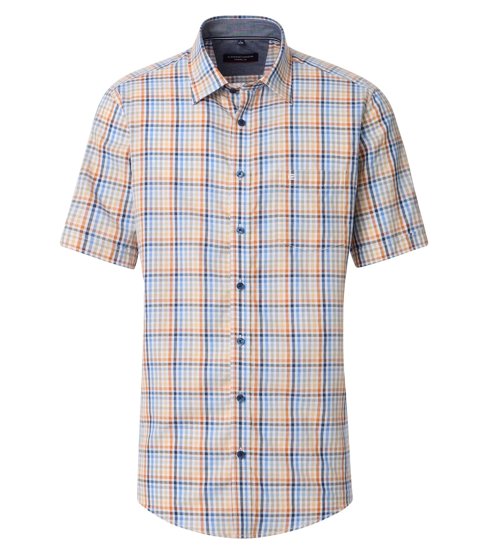 CASAMODA Freizeithemd Kurzarm Print Casual Fit
