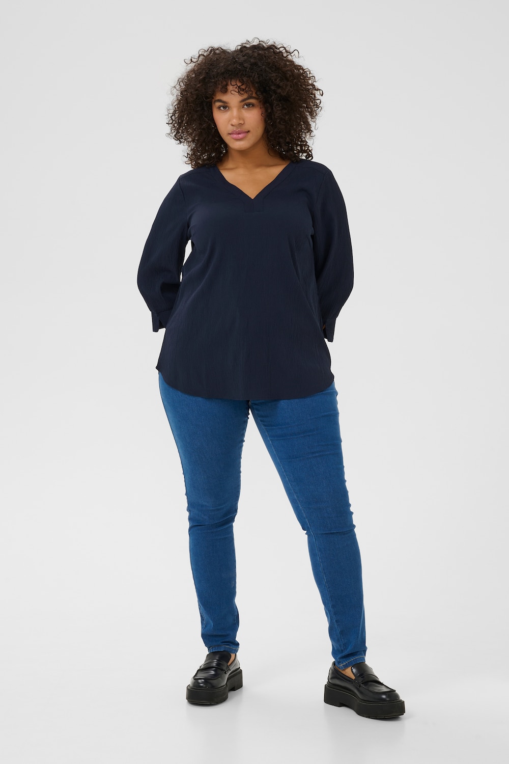 Langarm-Bluse Regular fit