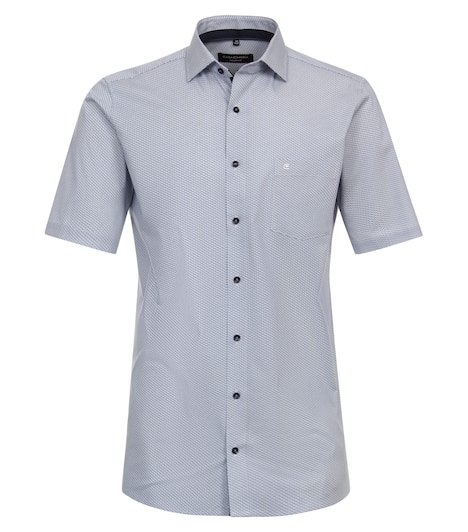 Businesshemd Kurzarm Print Modern Fit
