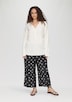 Bluse mit Stehkragen und Knopfleiste