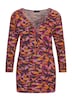 Florales Viskoseshirt mit Rundhals