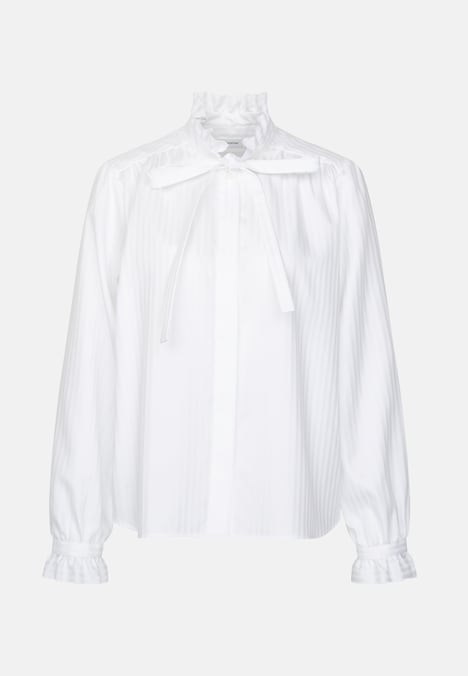 Damen Ausgestellte Bluse - Gestreift