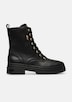 Stiefel in Leder-Optik mit Schnürung