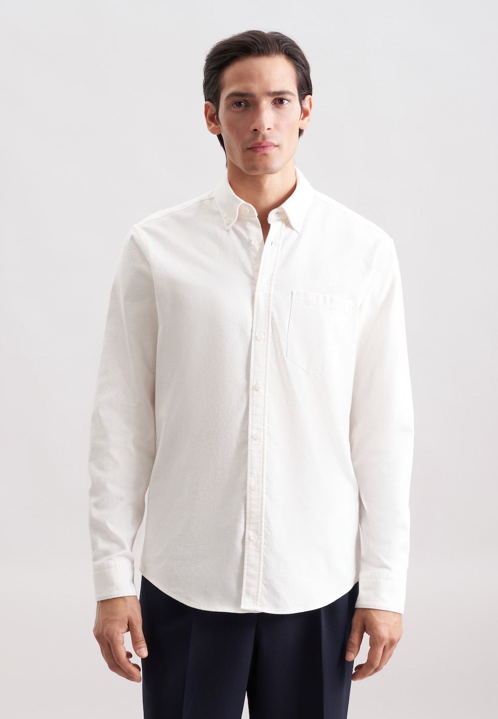 Herren Flanellhemd - Uni