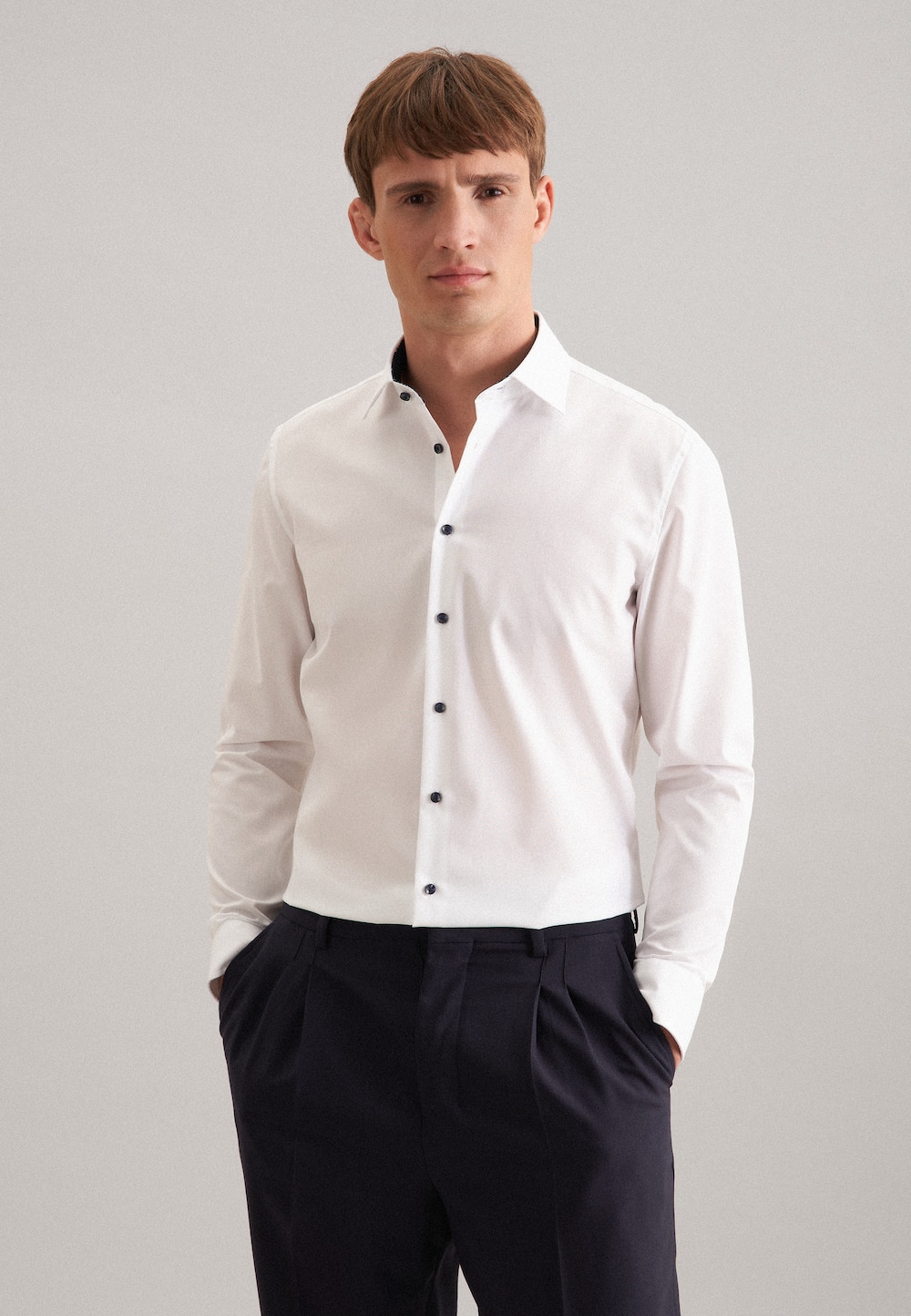Herren Business Hemd - Uni