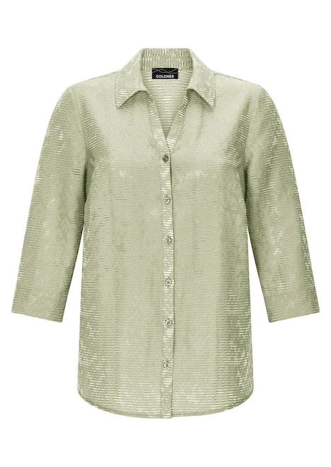 Viskosebluse mit filigranem Muster