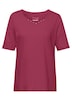 Halbarm Basic-Shirt aus Baumwolle