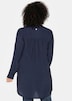 Longbluse Langarm Uni Ohne Kragen