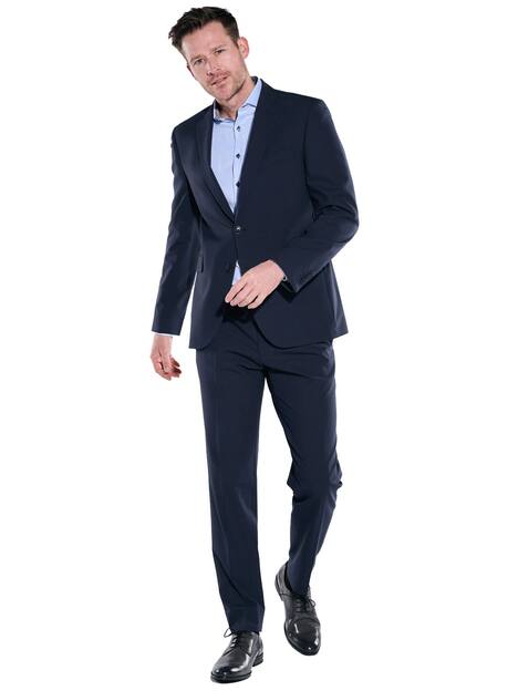 engbers Herren Anzug-Sakko slim fit , Saphirblau