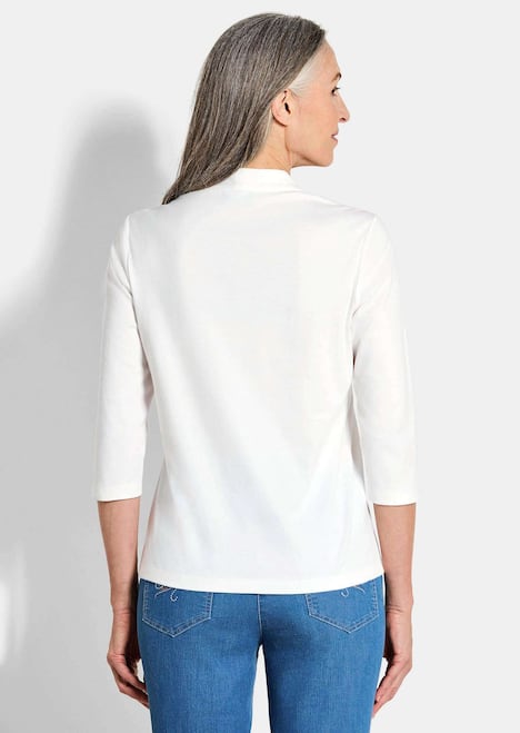 Elegantes Basic-Shirt mit V-Ausschnitt
