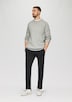 Crew-Neck-Pullover mit Farbeffekt