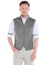 Herren Sakkoweste mit Reißverschluss , Beige