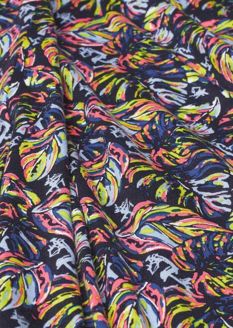 Modernes Viskosekleid, Allover-Print