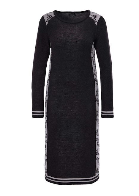 Jacquard Strickkleid