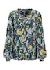 GOLDNER Blouse met print Luchtige blouse met wijde mouwen