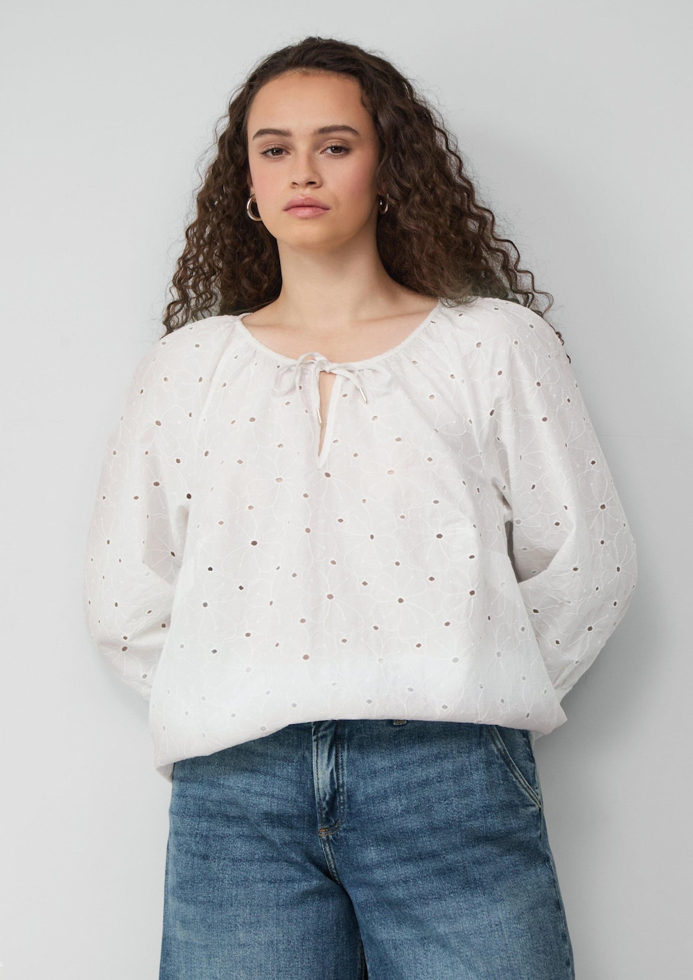 Bluse mit Raffung