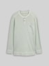 Henley Langarmshirt mit Waffelstruktur