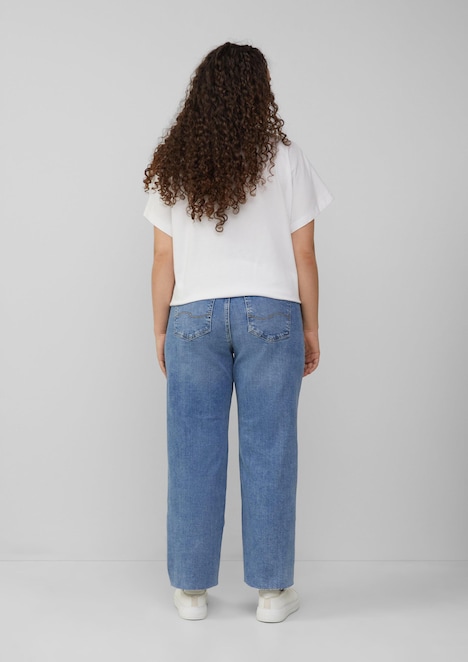 Ankle-Jeans / Mid Rise / Straight Fit