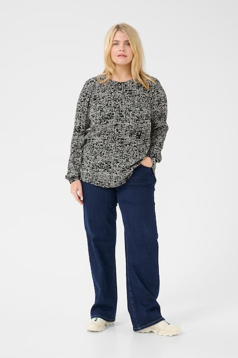 Langarm-Bluse Regular fit