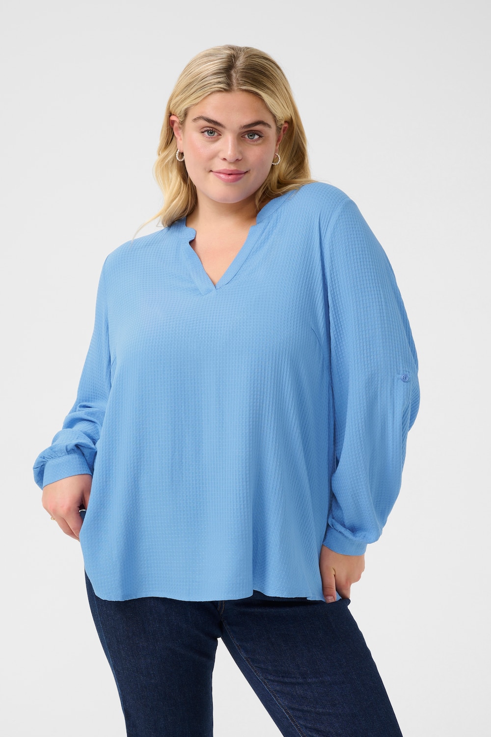 Langarm-Bluse Regular fit