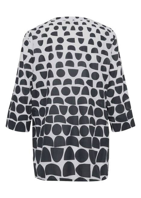 GOLDNER Blouse met print Gedessineerde blouse van puur katoen