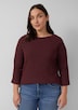 Verkürztes Struktur Shirt mit 3/4-Arm