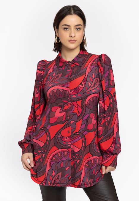 Bluse mit Druck