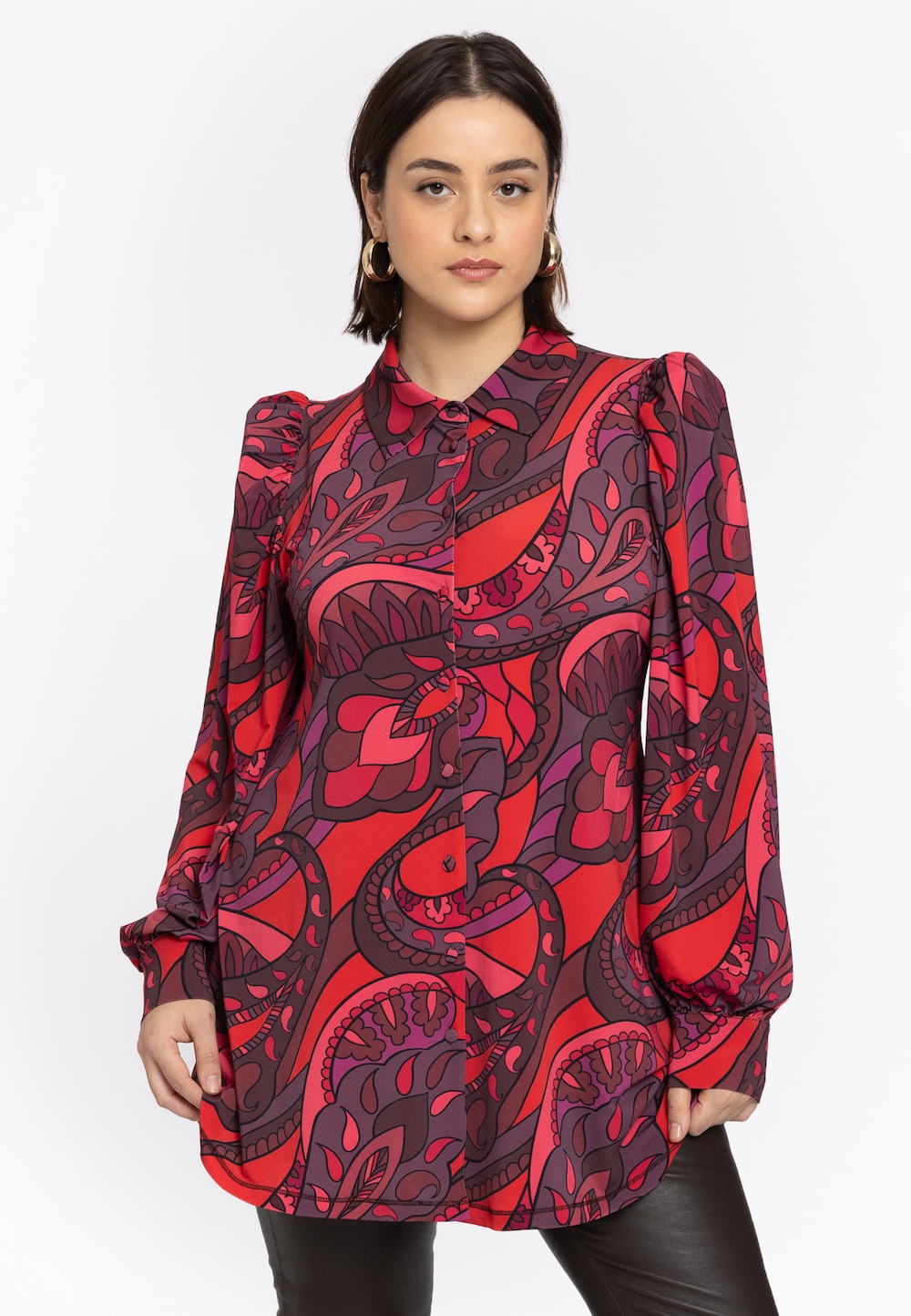 Bluse mit Druck
