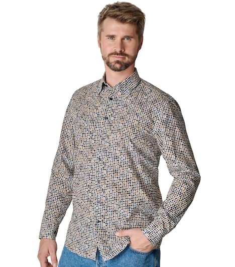 Freizeithemd Print Comfort Fit
