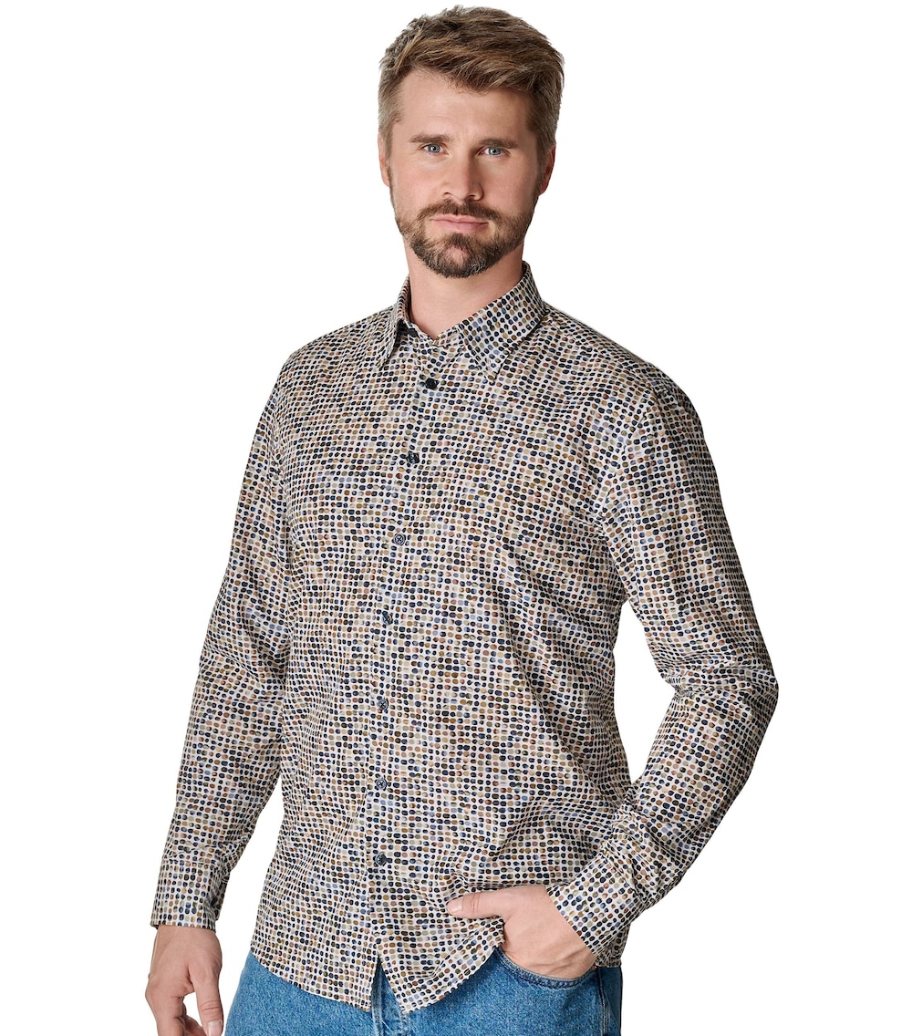 Freizeithemd Print Casual Fit
