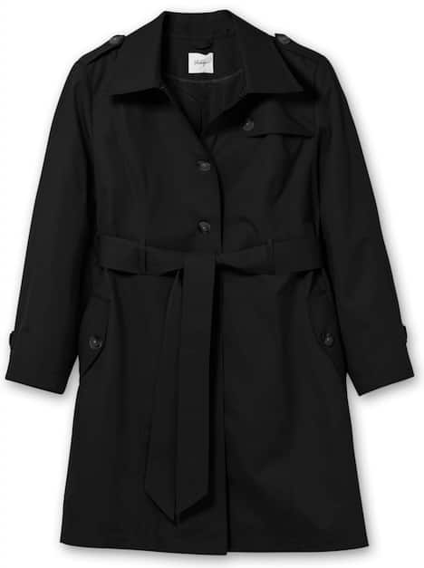 Trenchcoat Uni Hemdkragen