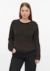 Pullover mit Rippstruktur und Rollkanten