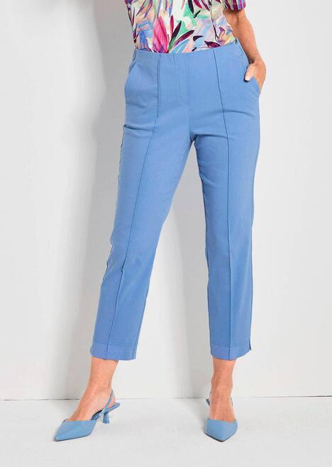 Elegante 7/8-Hose mit Biesen