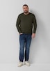 Baumwollpullover mit Logo-Stickerei