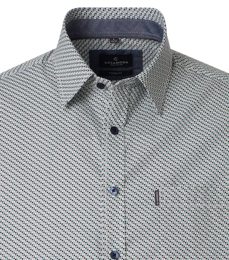 Freizeithemd Kurzarm Print Comfort Fit