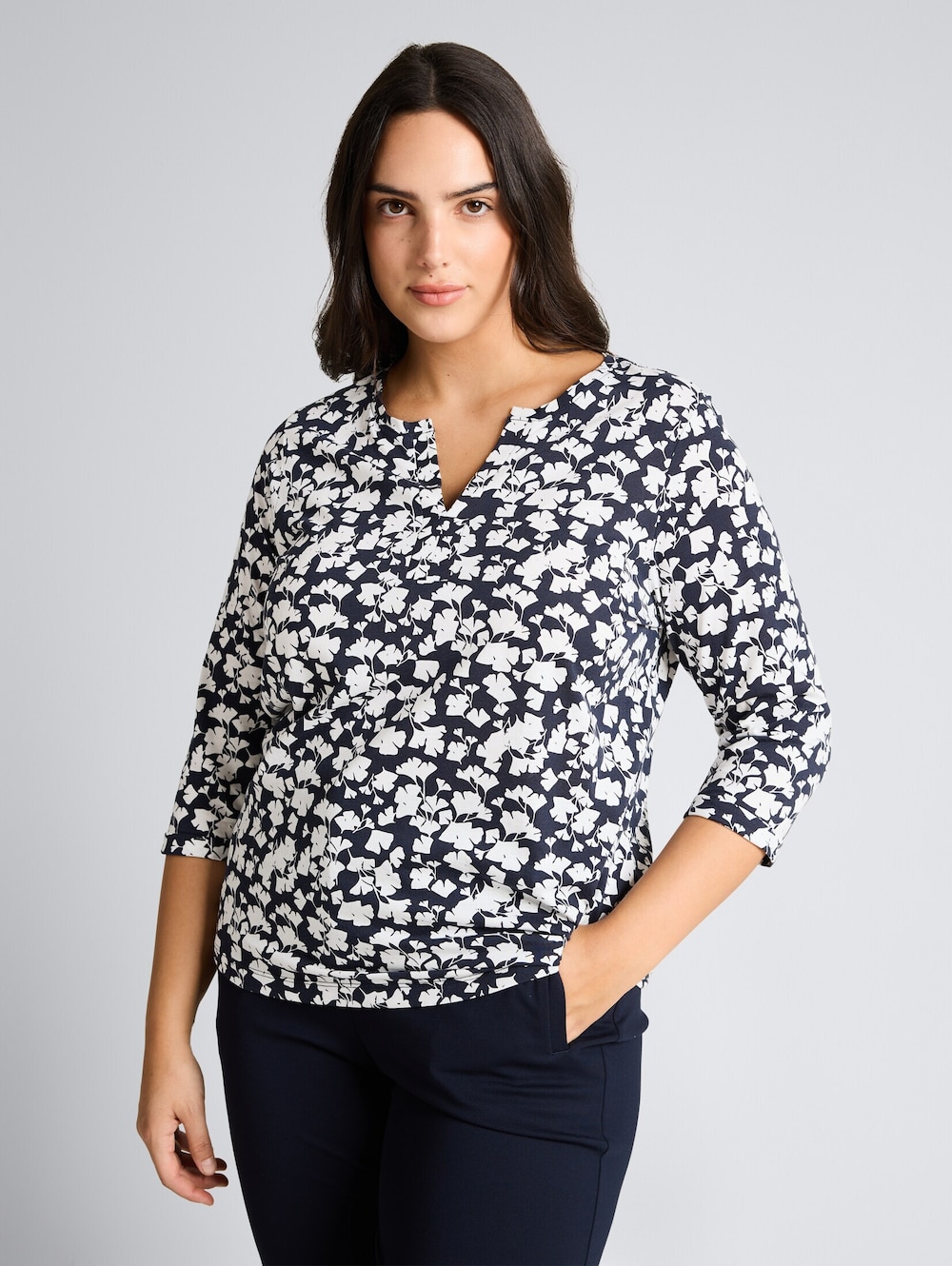 Langarmshirt mit Muster