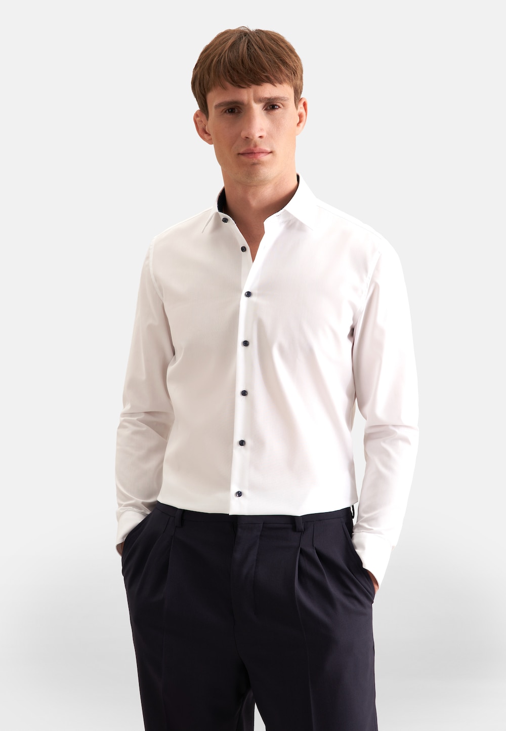 Herren Business Hemd - Uni