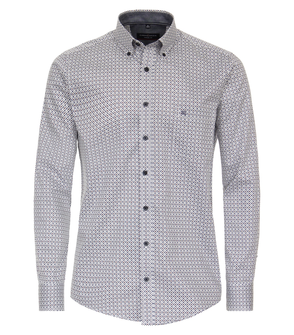 Freizeithemd extra langer Arm 72cm Print Casual Fit