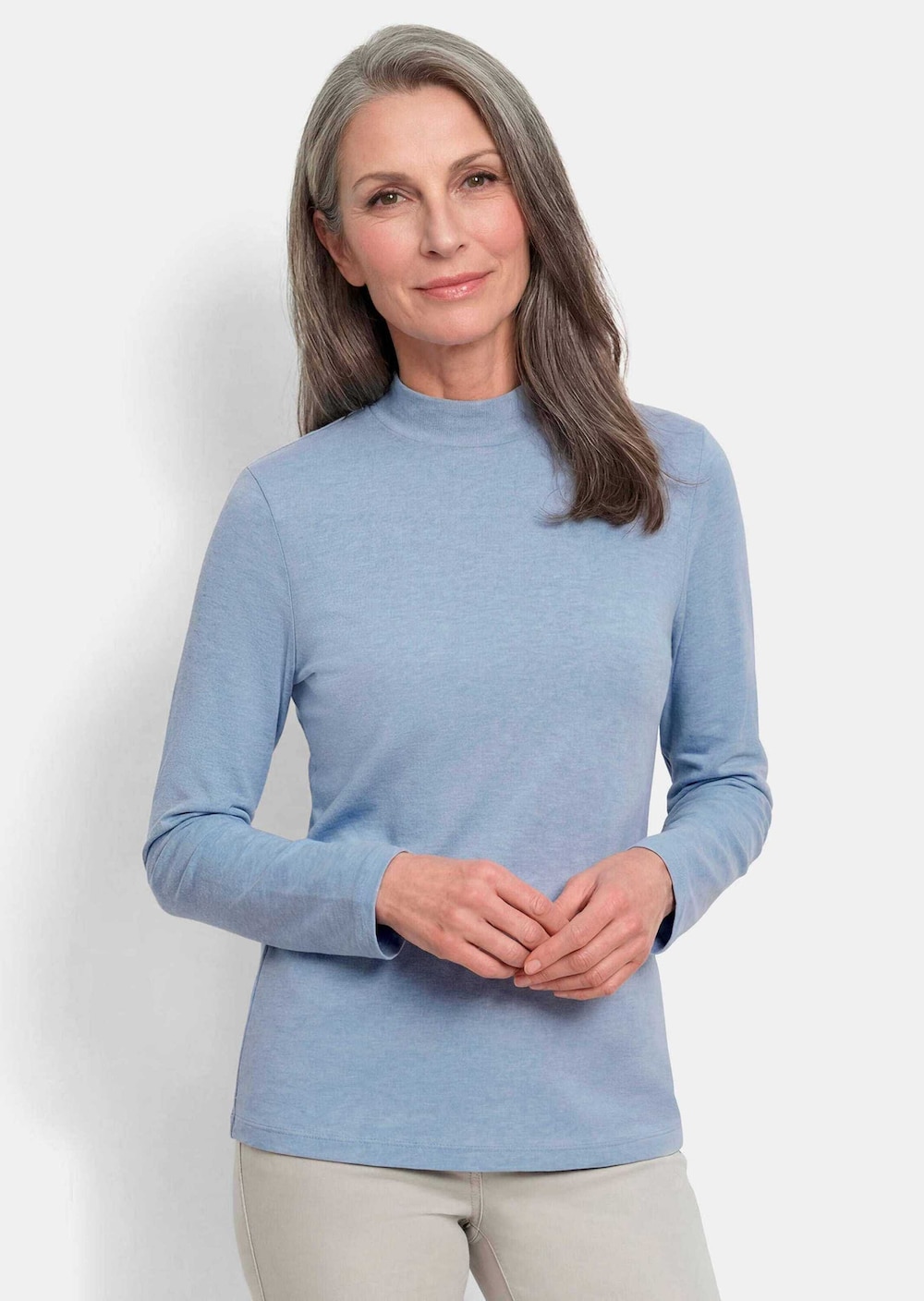 Katoenen shirt met lange mouwen