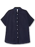 Hemdbluse Kurzarm Uni Hemdkragen